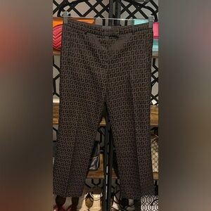 Fendi Brown Monogram Pants womens 
Italian size 40, which is a US size 4